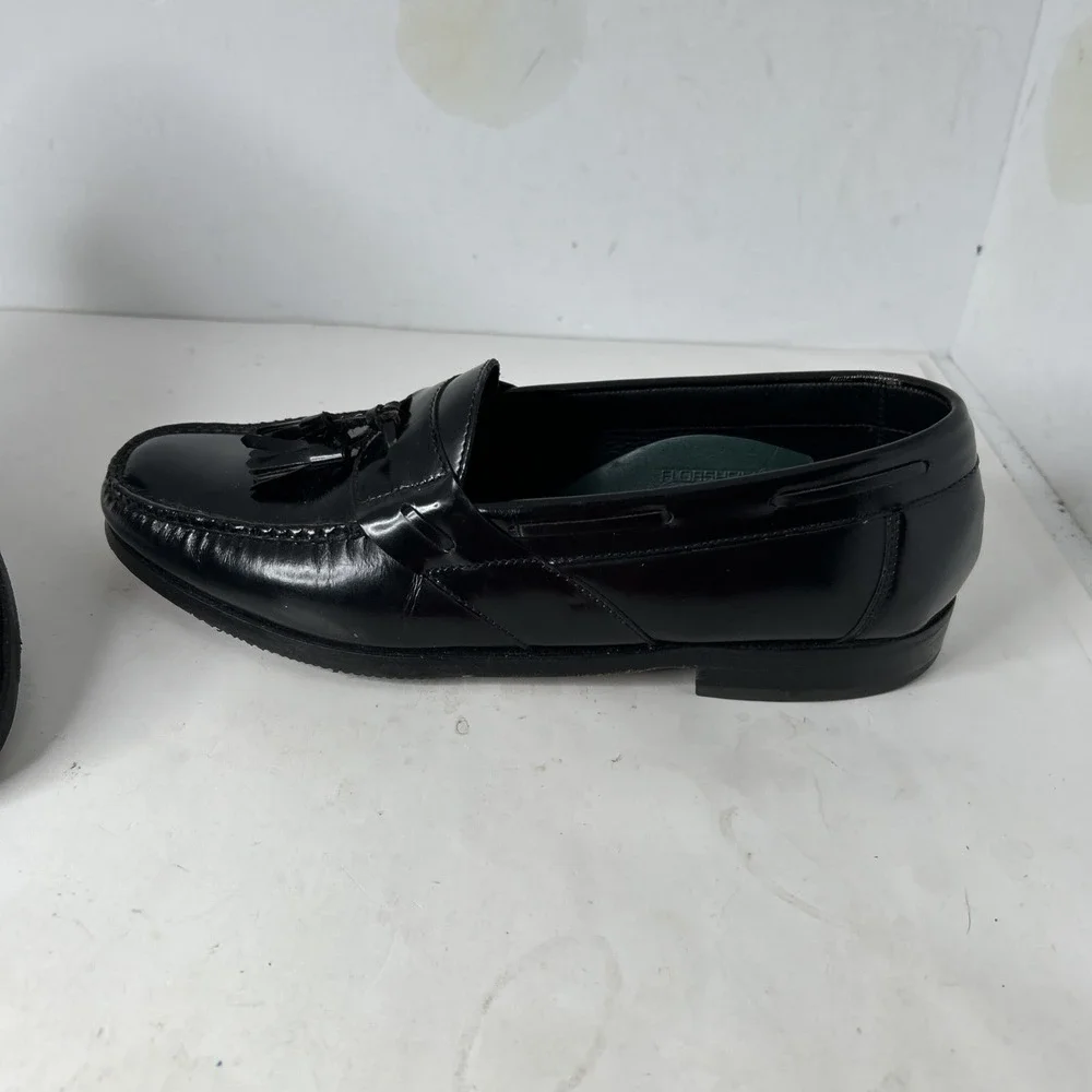 Florsheim‎ Mens Dress Shoes Brown/Black Leather Loafers Tassel Size 11